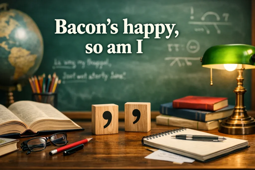 Bacon’s happy, so am I