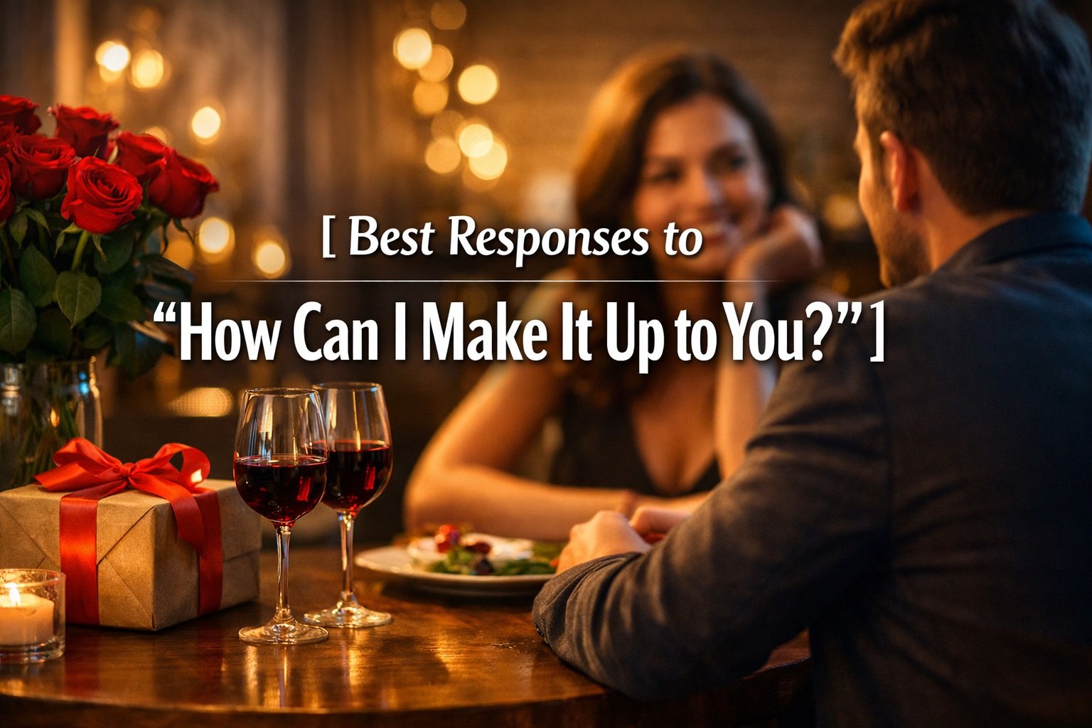 Best Responses to “How Can I Make It Up to You?”