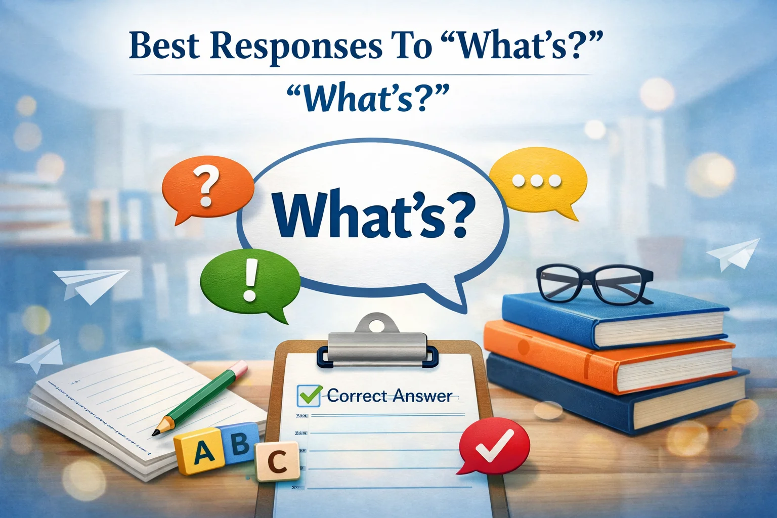 Best Responses To “What’s?”
