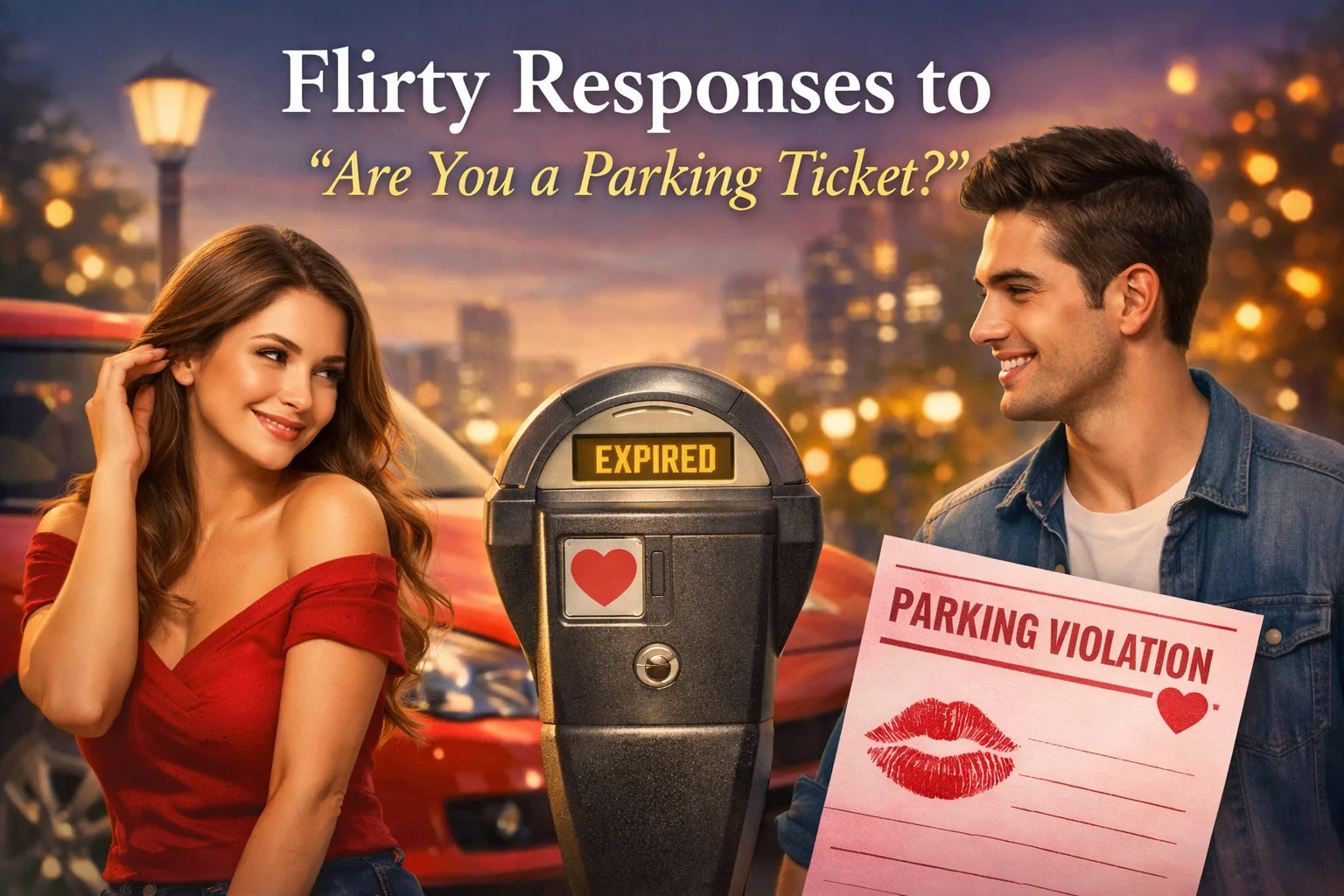 Flirty Responses to “Are You a Parking Ticket?”