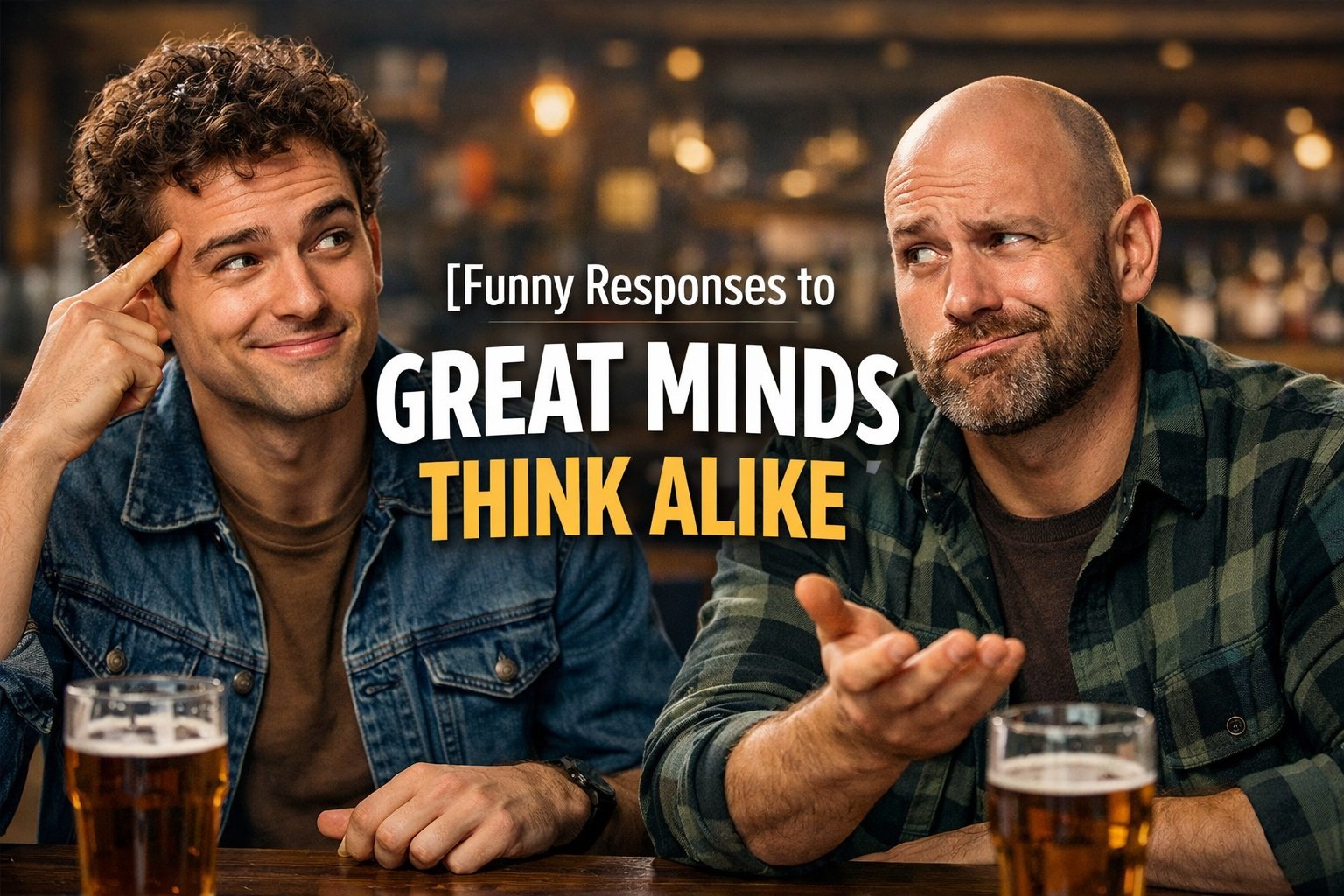 Funny Responses to “Great Minds Think Alike”