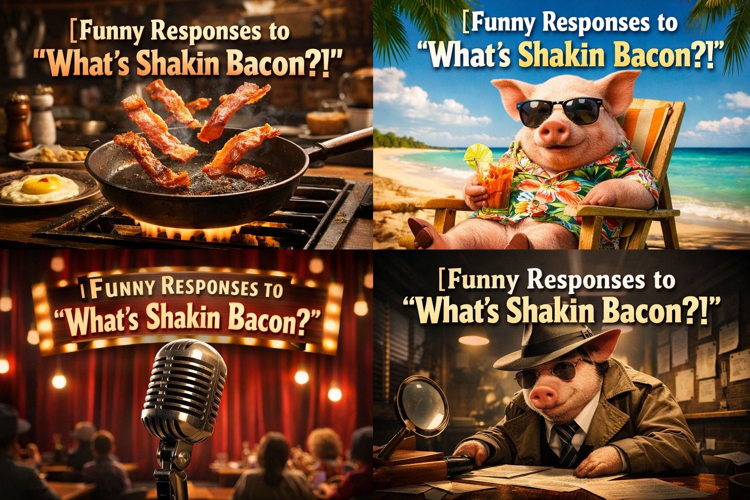 Funny Responses to “What’s Shakin Bacon?”