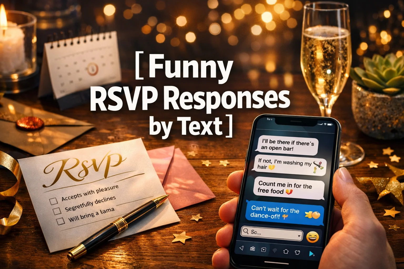 Funny RSVP Responses by Text