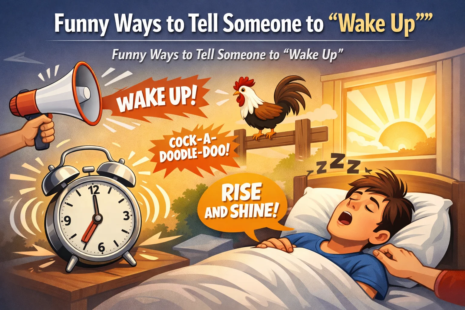 Funny Ways to Tell Someone to “Wake Up”