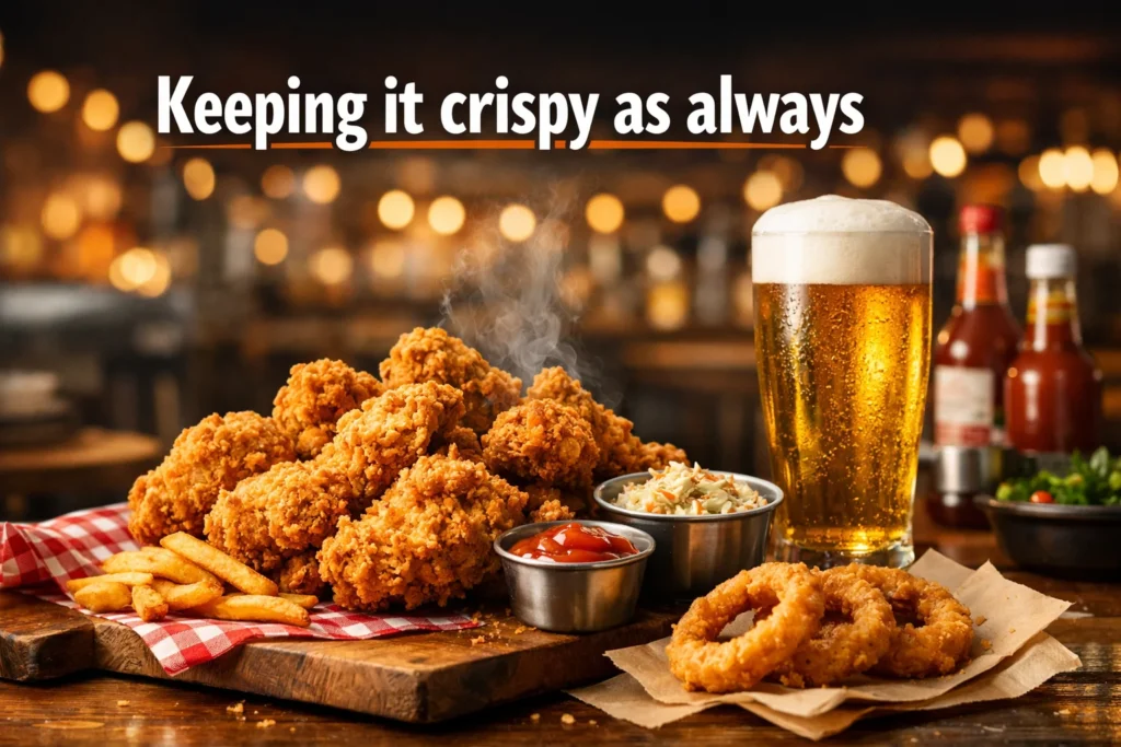 Keeping it crispy as always