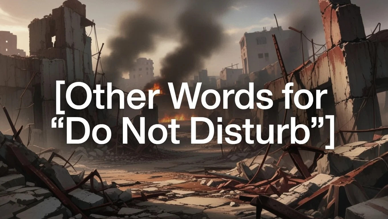 Other Words for “Do Not Disturb”