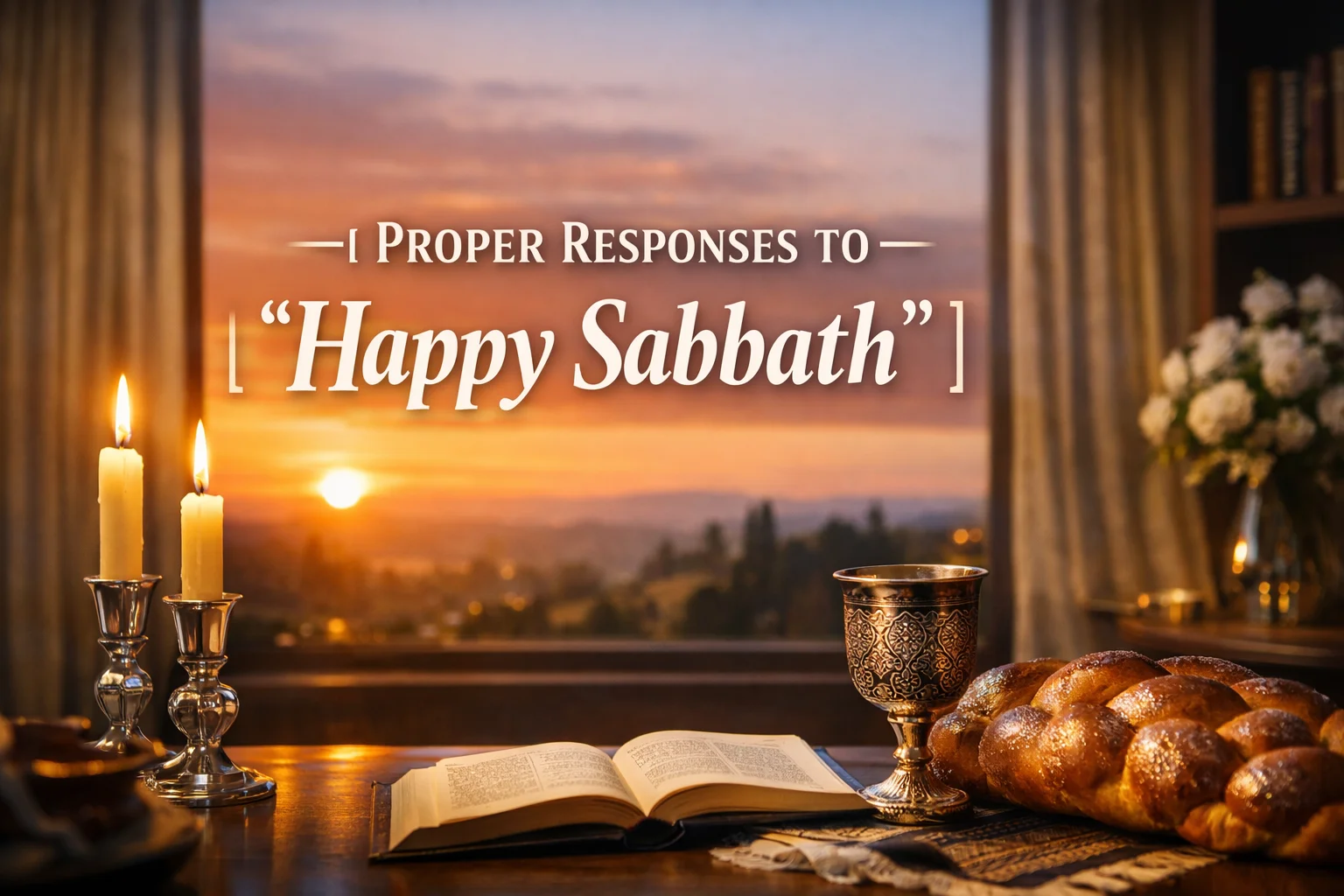 Proper Responses to “Happy Sabbath”