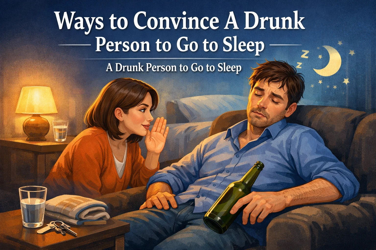 Ways to Convince A Drunk Person to Go to Sleep