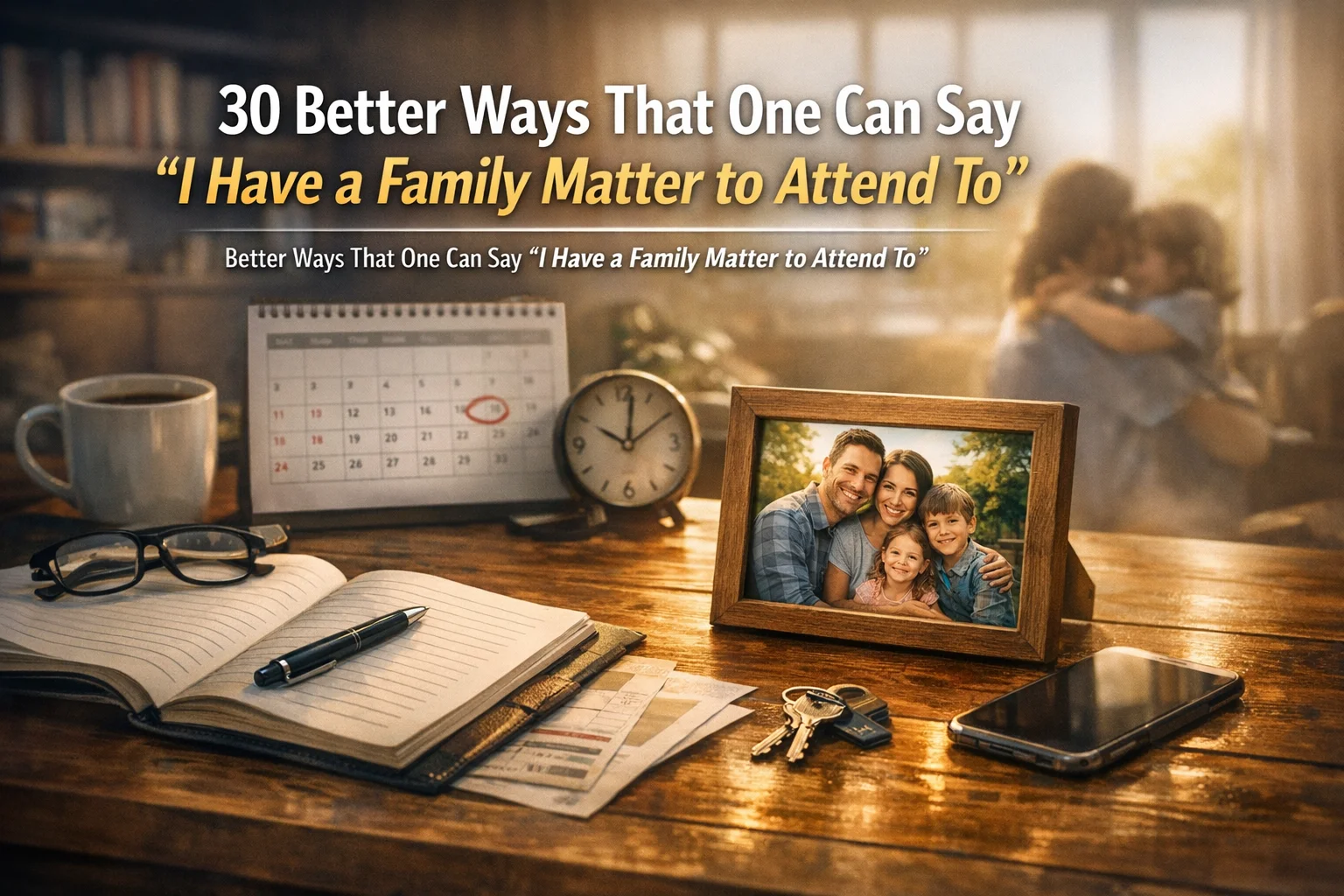 Better Ways That One Can Say “I Have a Family Matter to Attend To”