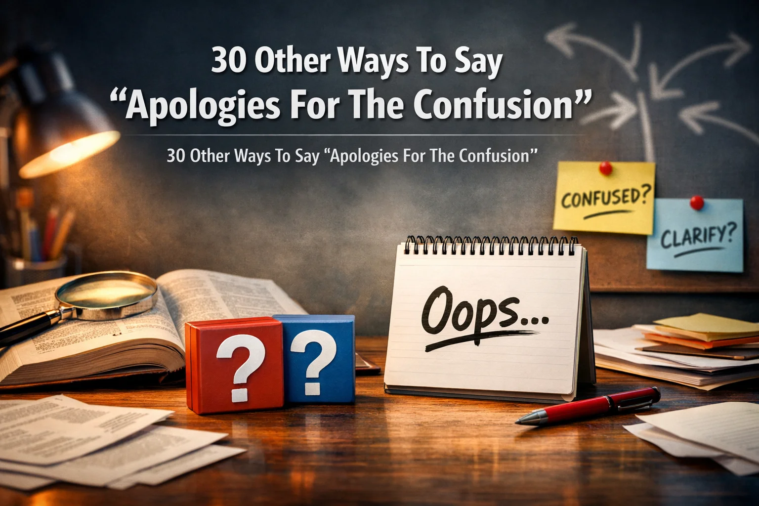 Other Ways To Say “Apologies For The Confusion”