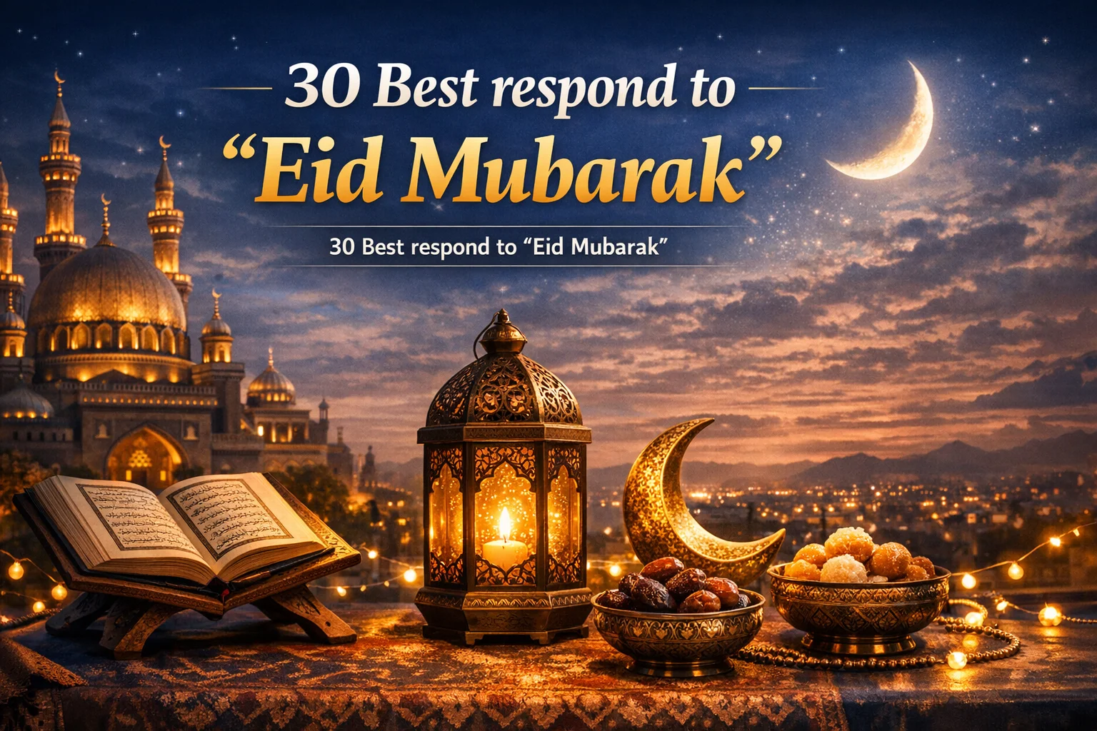 Best respond to “Eid Mubarak”