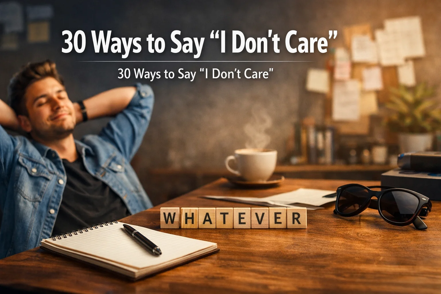 Ways to Say “I Don’t Care”