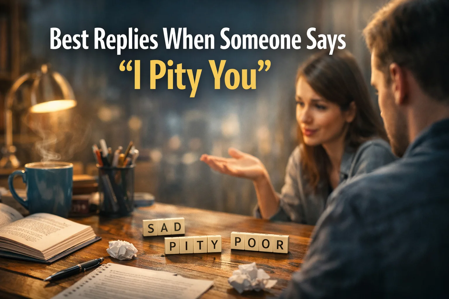 Best Replies When Someone Says “I Pity You”