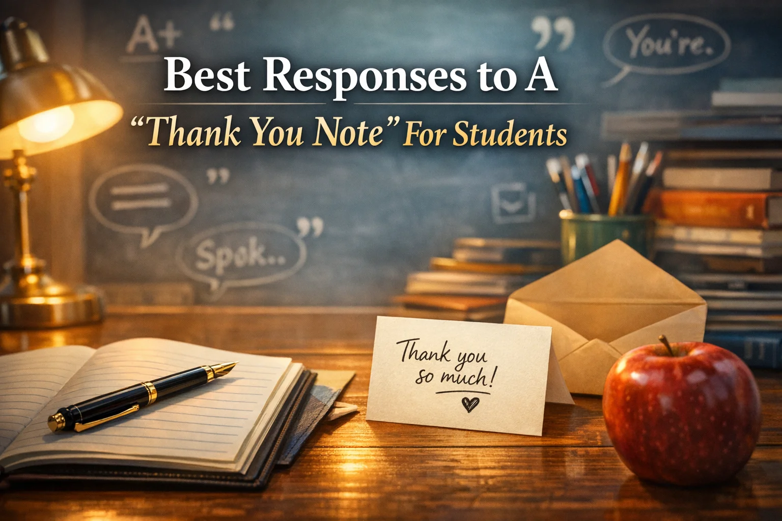 Best Responses to A “Thank You Note” For Students
