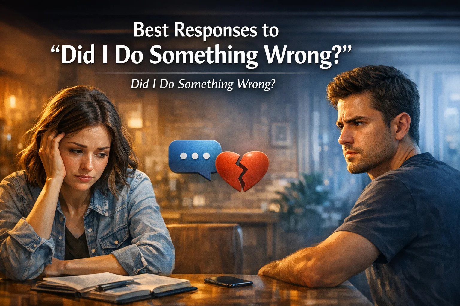 Best Responses to “Did I Do Something Wrong?”