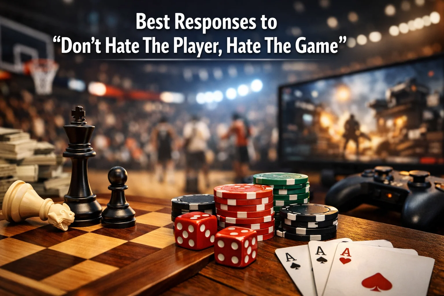 Best Responses to “Don’t Hate The Player, Hate The Game
