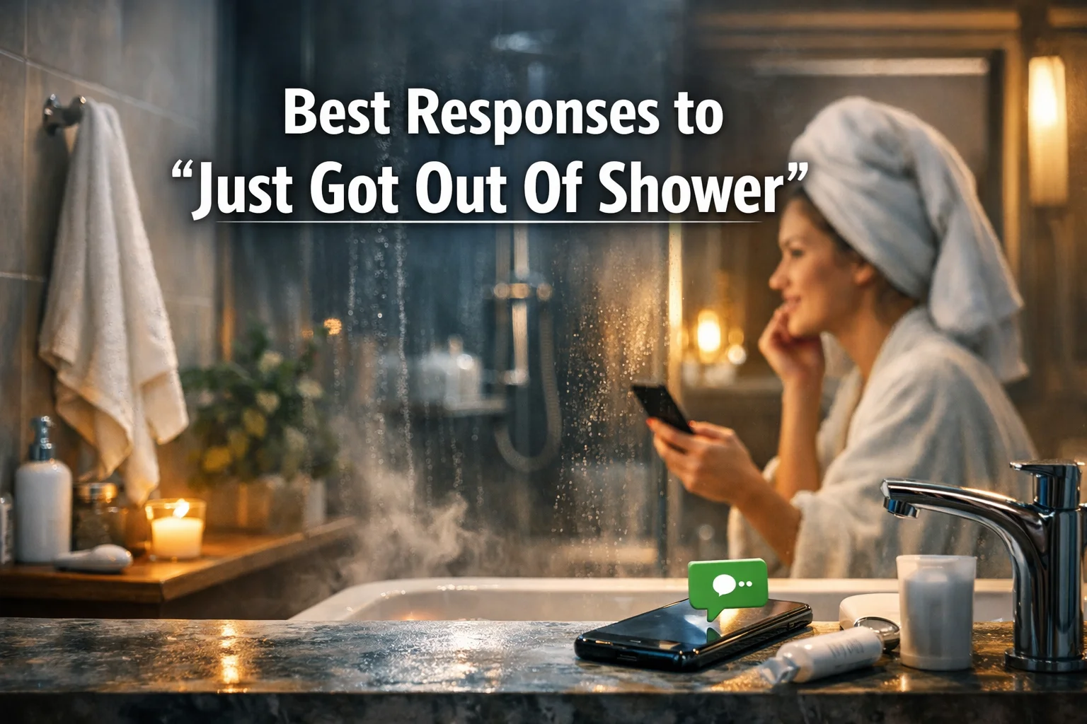 Best Responses to “Just Got Out Of Shower”