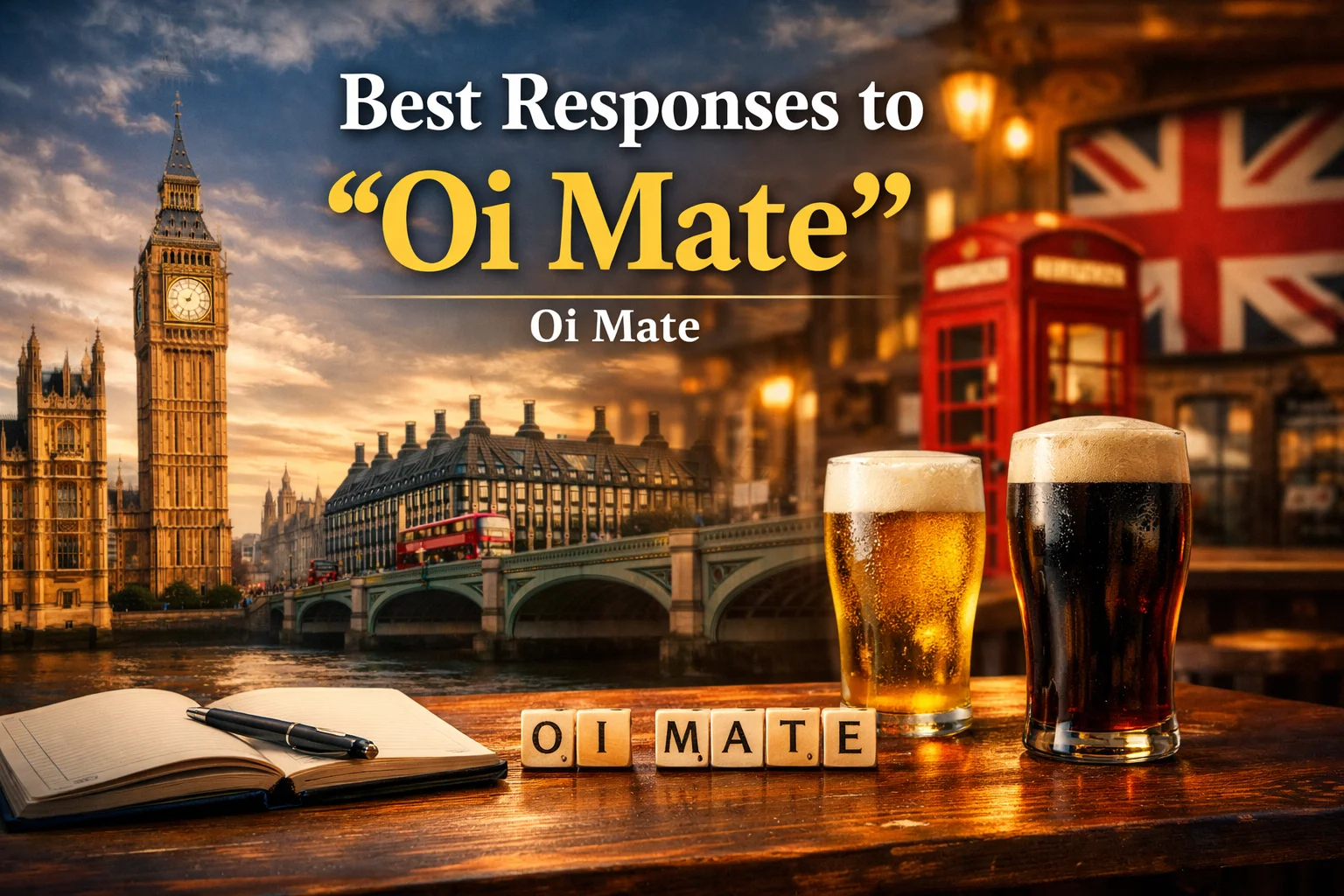 Best Responses to “Oi Mate”