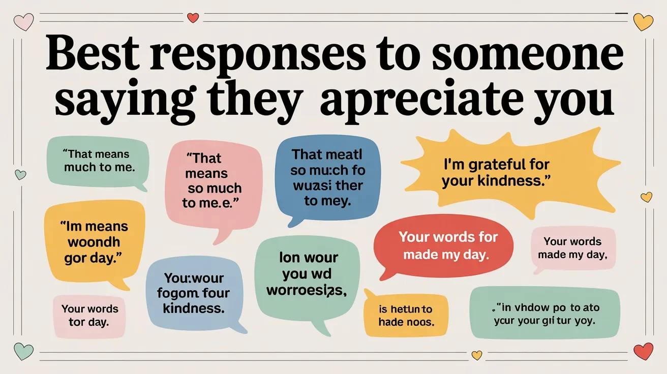 Best Responses To Someone Saying They Appreciate You