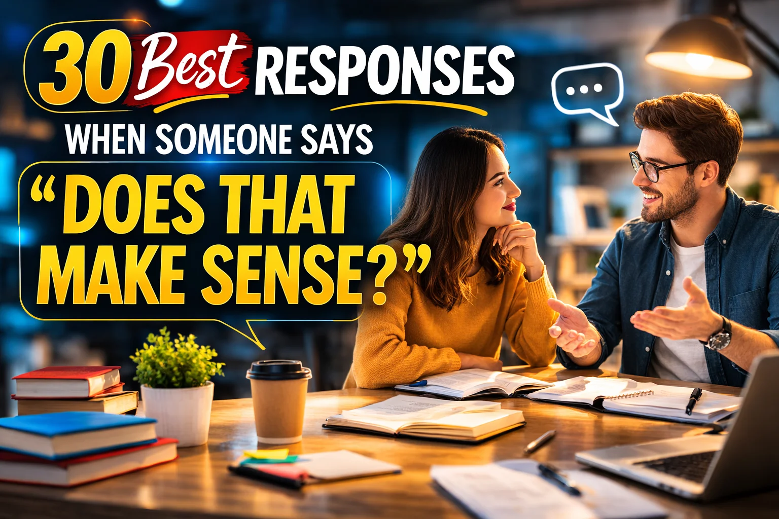 Best Responses When Someone Says “Does That Make Sense?”