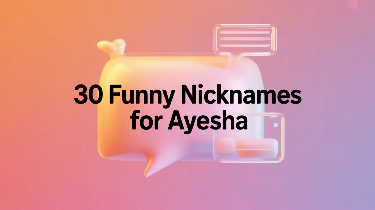 Funny Nicknames for Ayesha