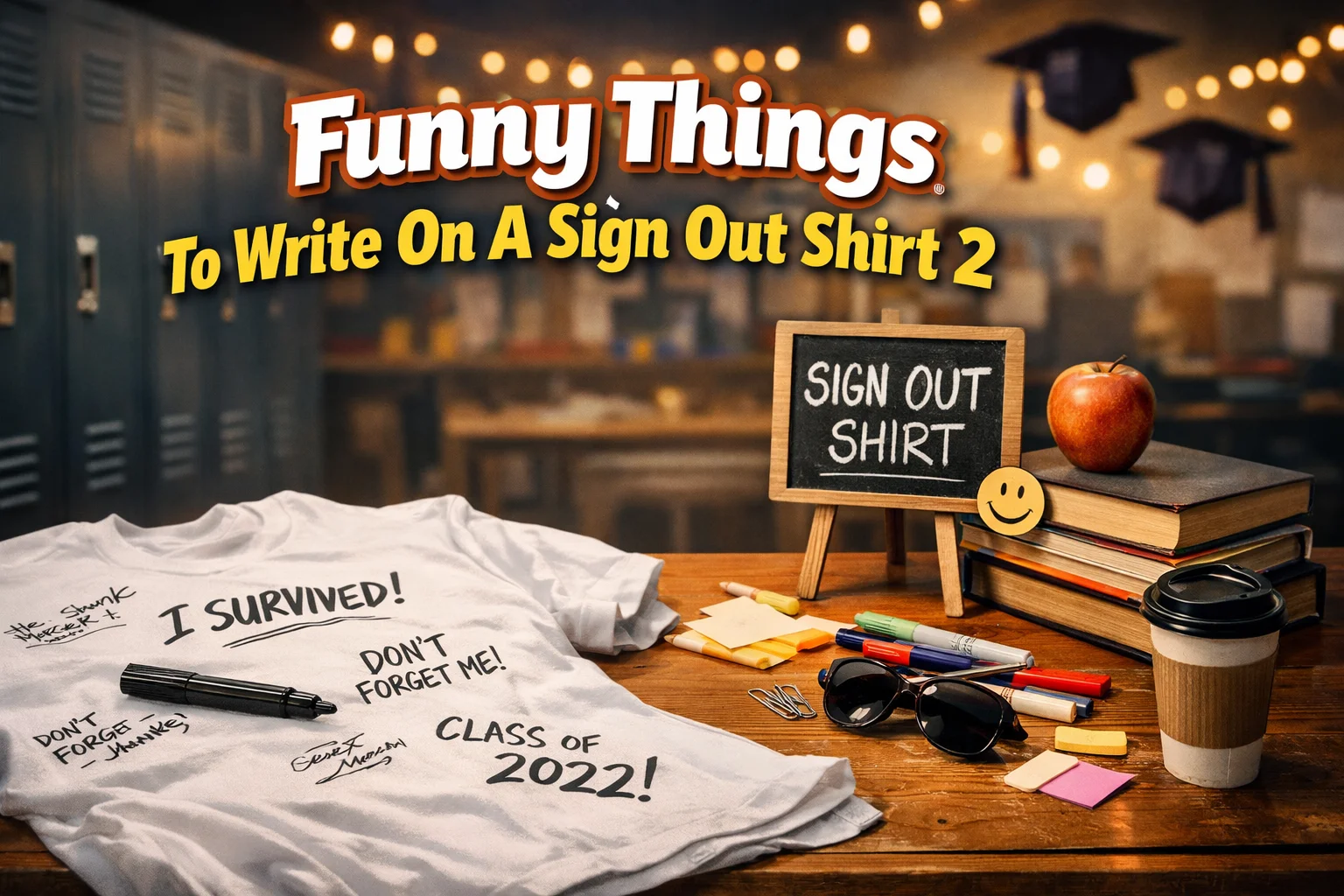 Funny Things To Write On A Sign Out Shirt