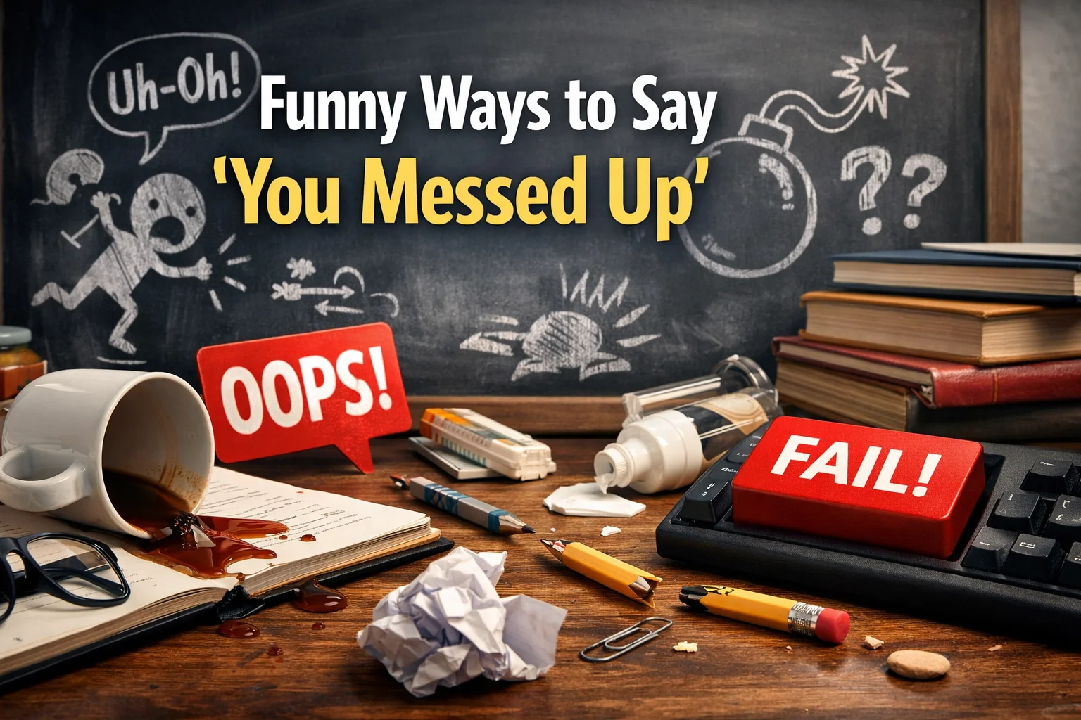 Funny Ways to Say ‘You Messed Up’
