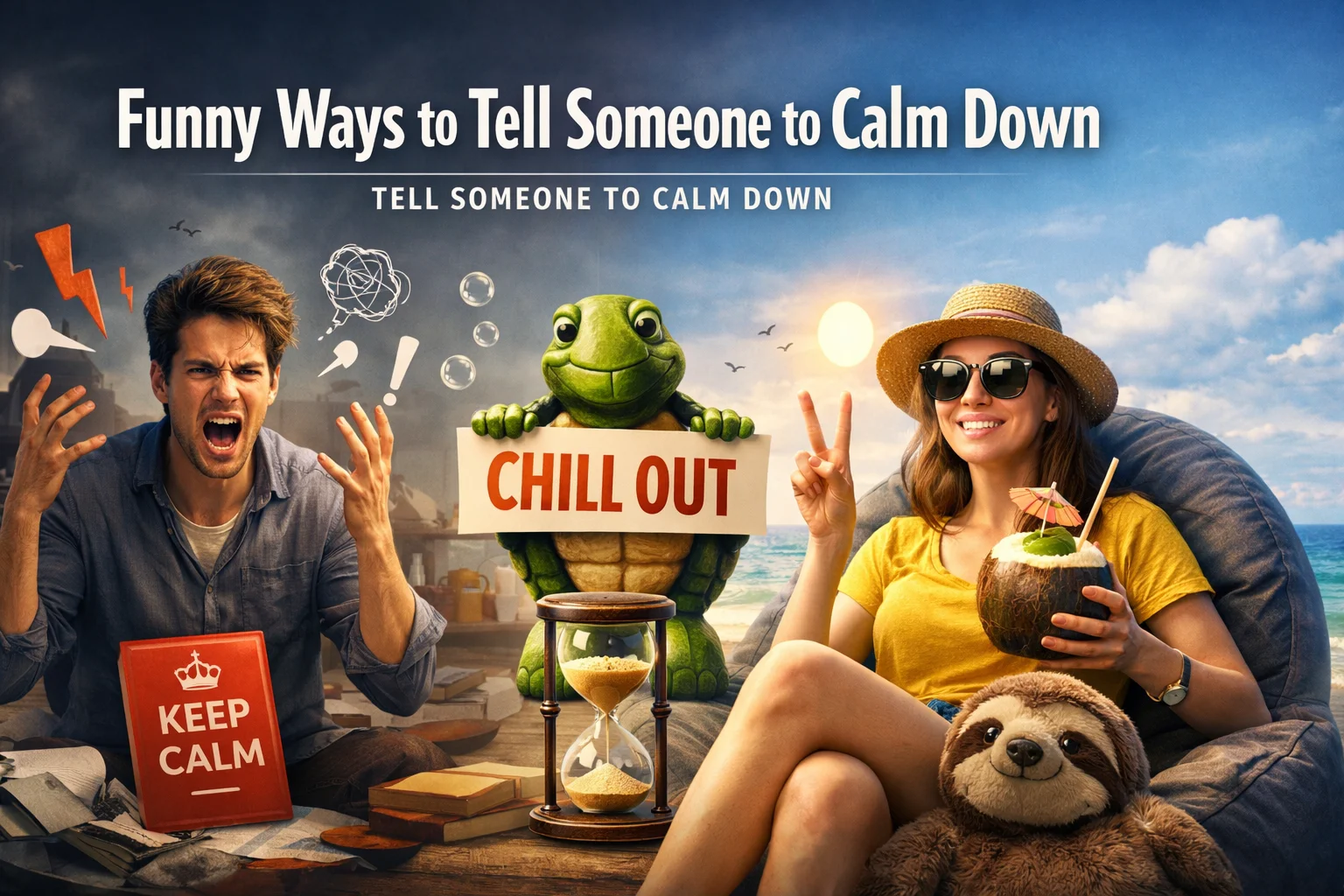 Funny Ways to Tell Someone to Calm Down
