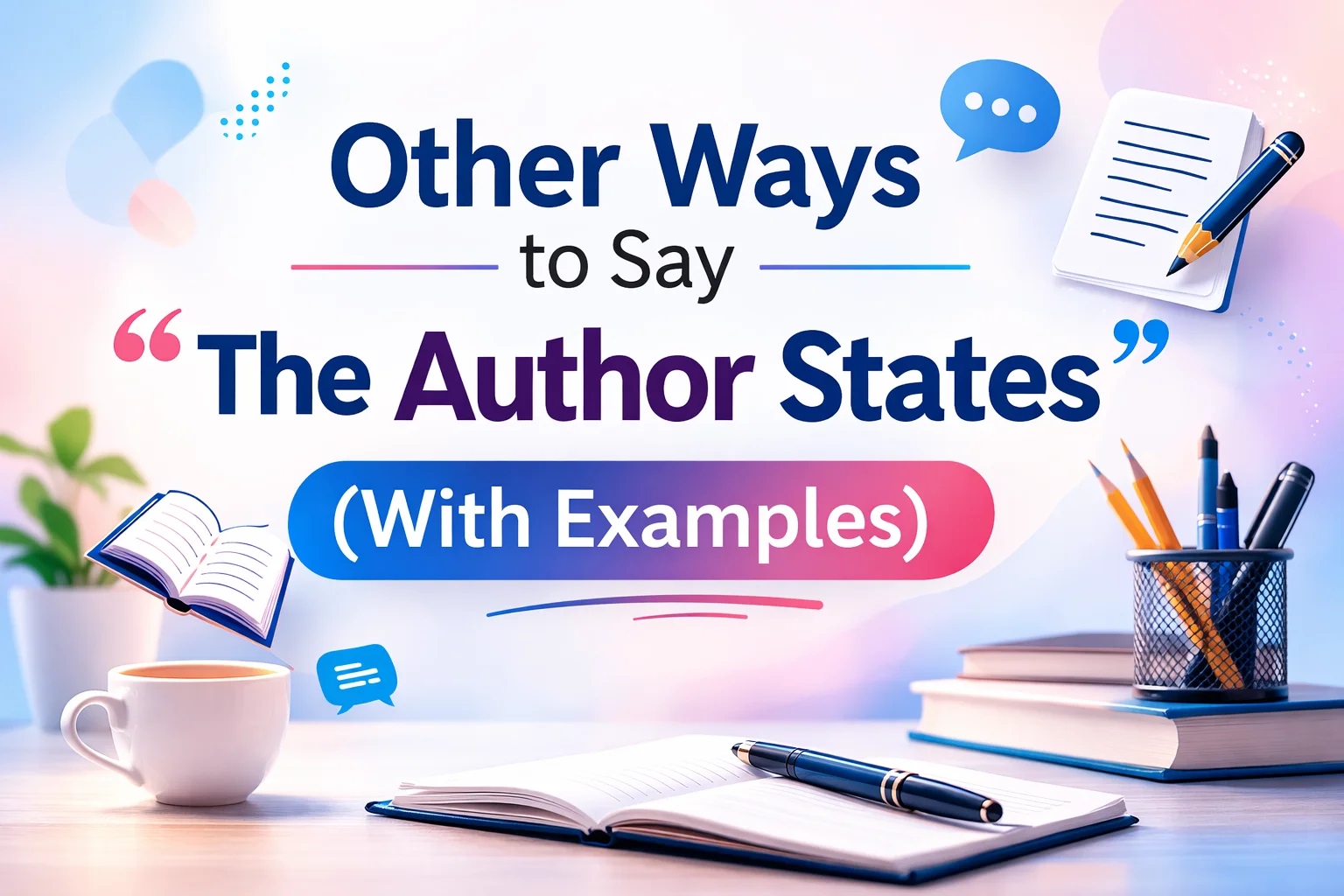 30 Other Ways to Say “The Author States” (With Examples)