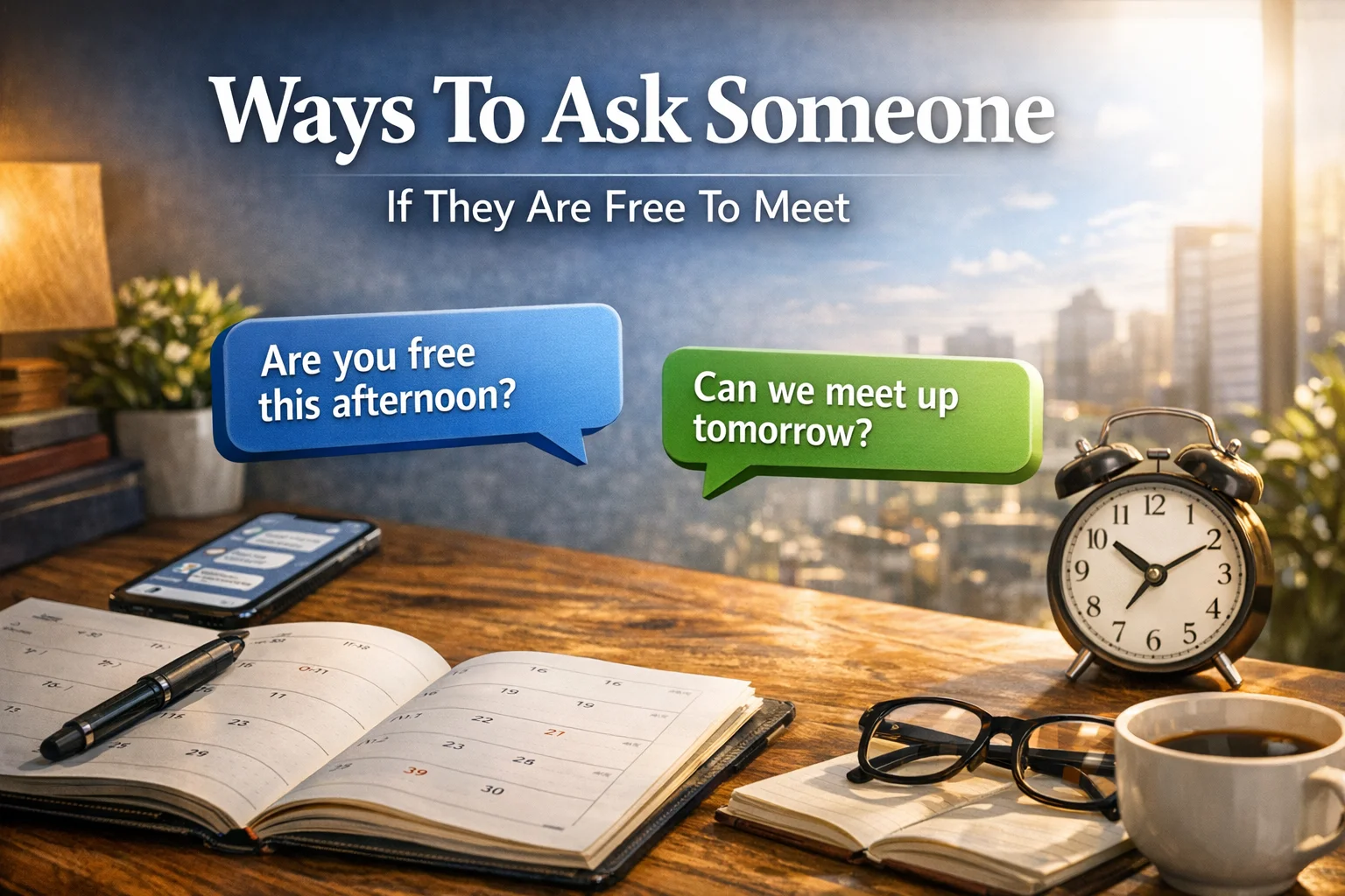 Ways To Ask Someone If They Are Free To Meet