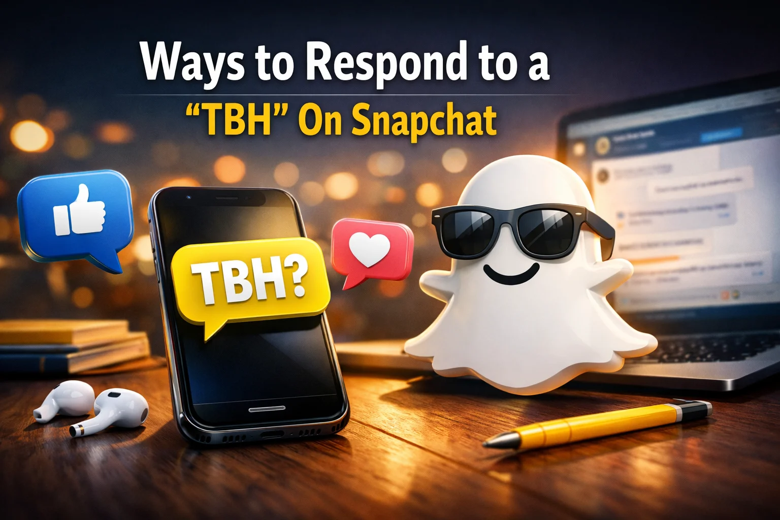Ways to Respond to a “TBH” On Snapchat