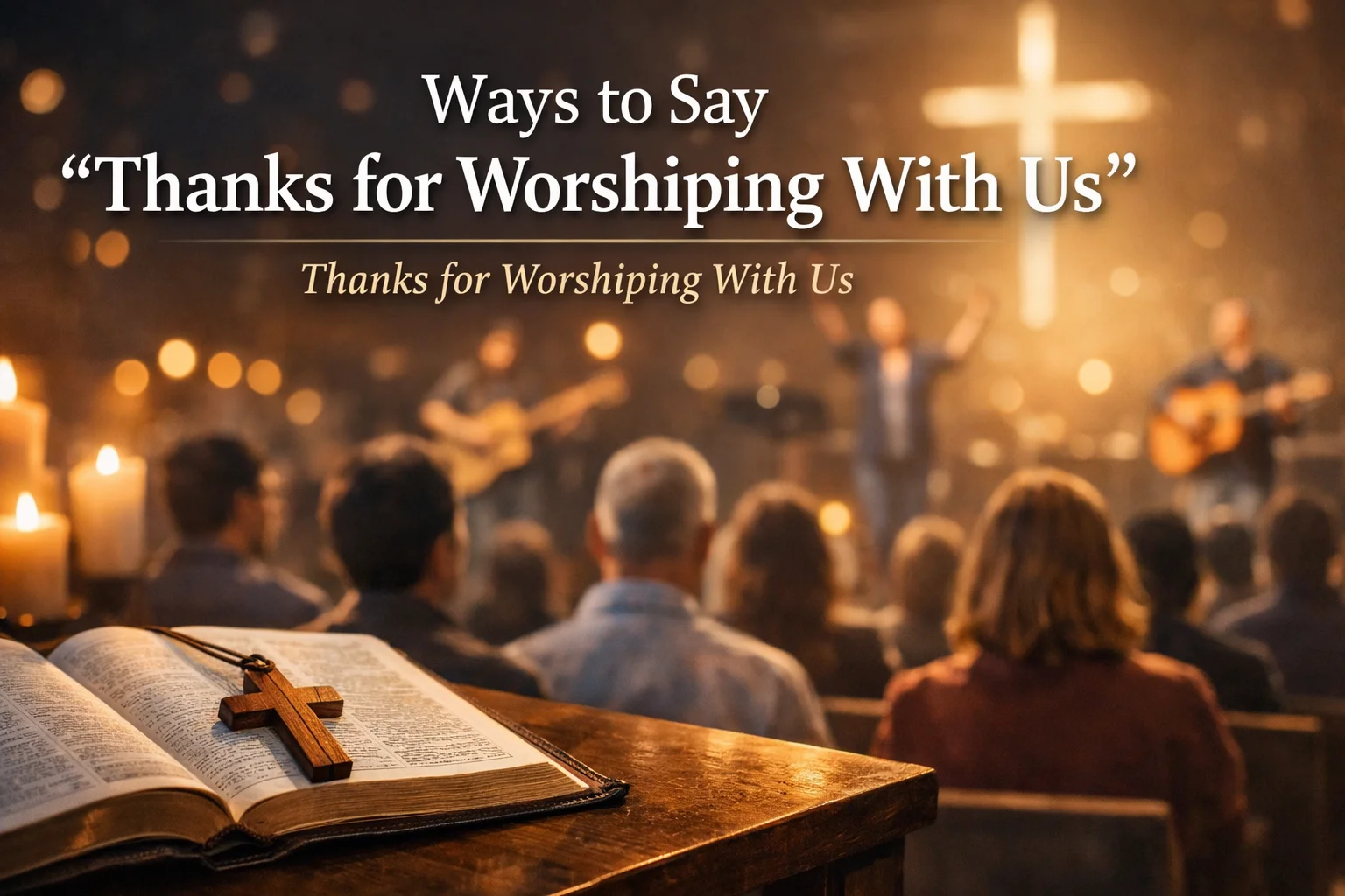Ways to Say “Thanks for Worshiping With Us”
