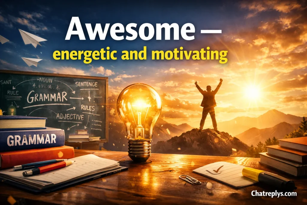 Awesome — energetic and motivating