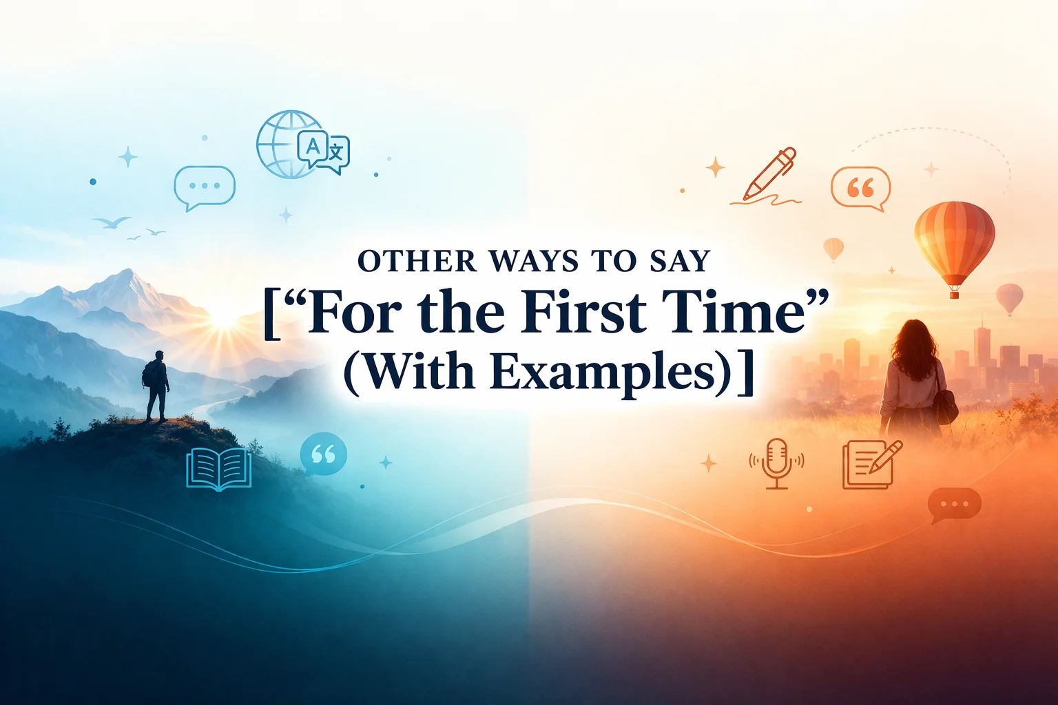 Other Ways to Say “For the First Time” (With Examples)