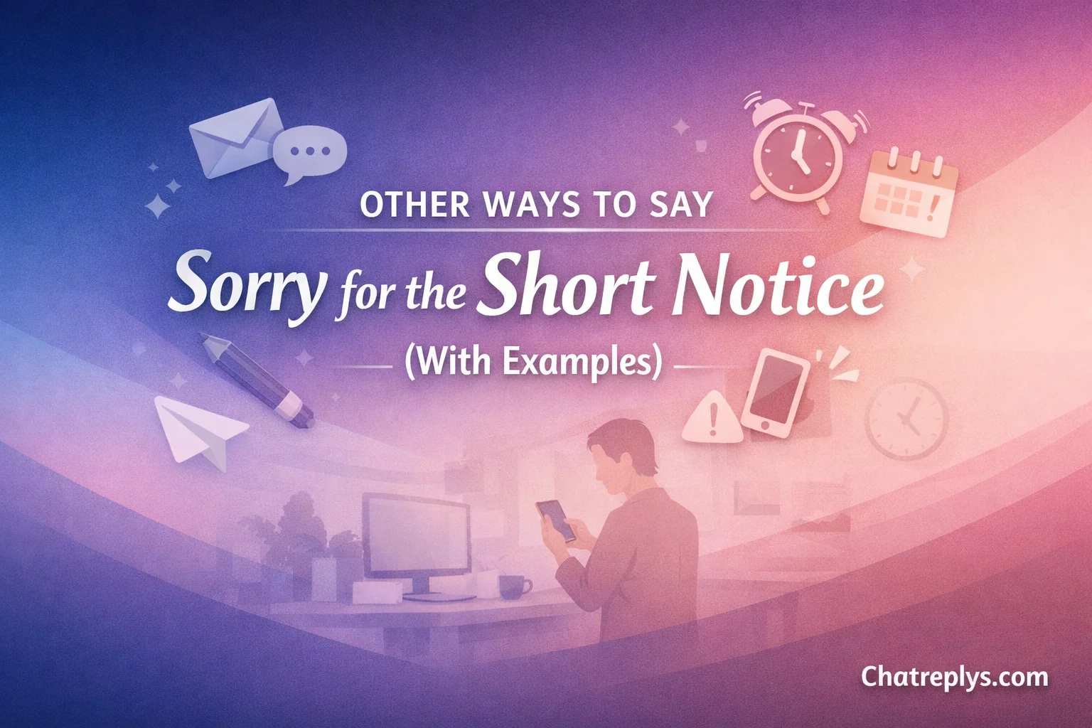 “Sorry for the Short Notice” (With Examples)