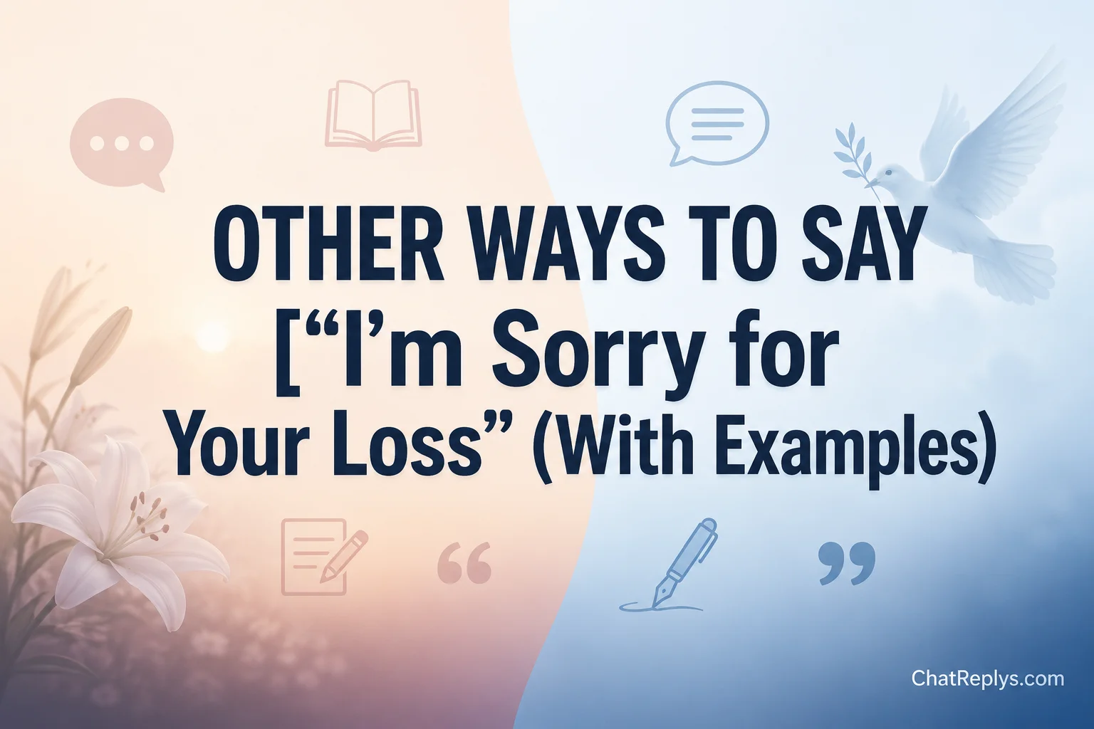 Other Ways to Say “I’m Sorry for Your Loss”