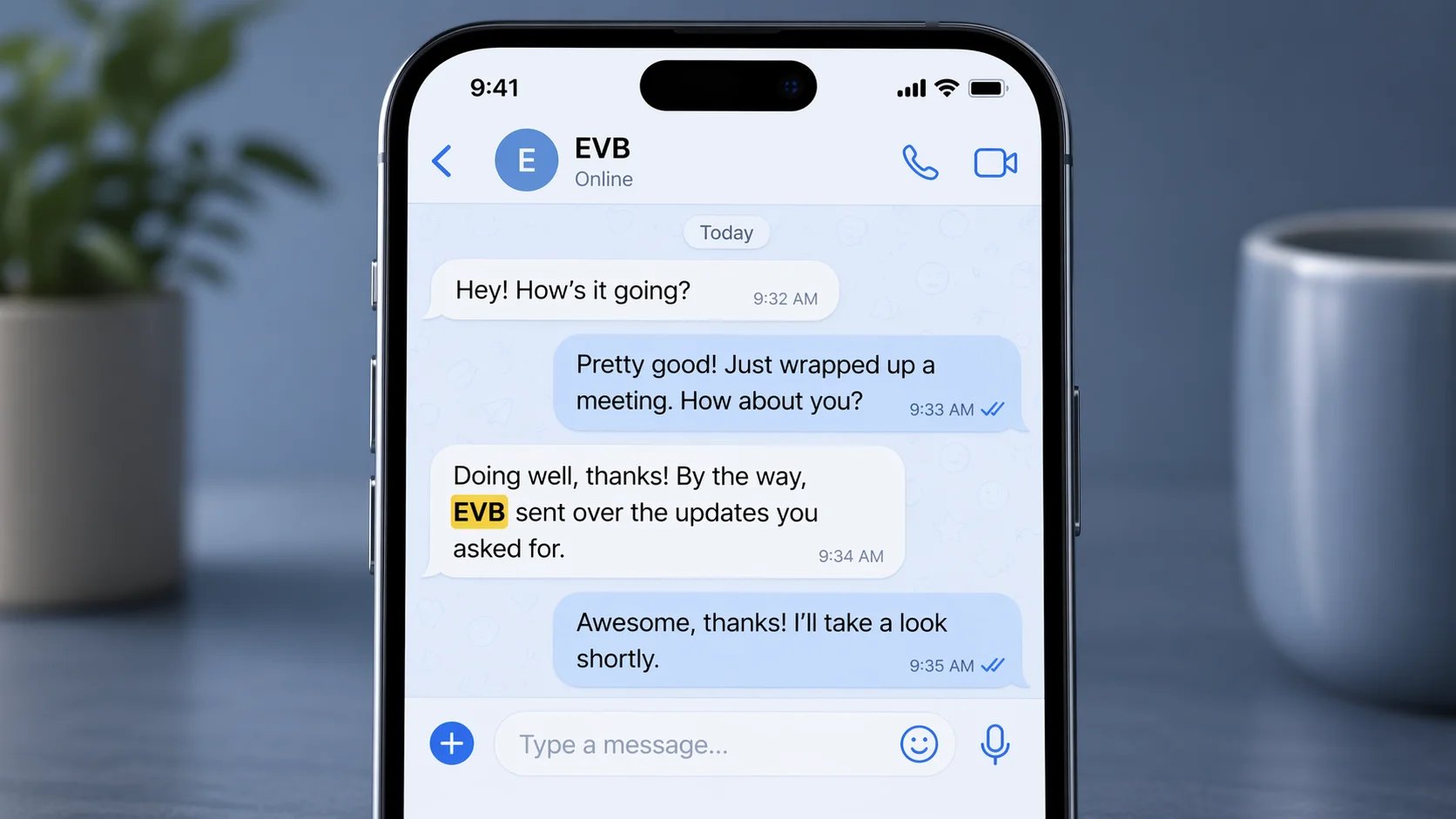 What Does EVB Mean in Text?