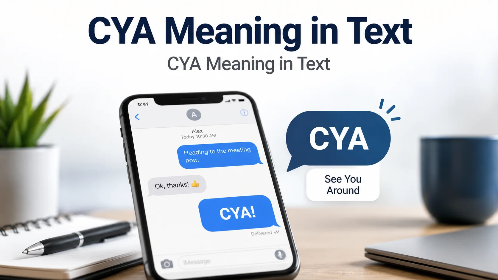 CYA Meaning in Text