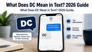 What Does DC Mean in Text?