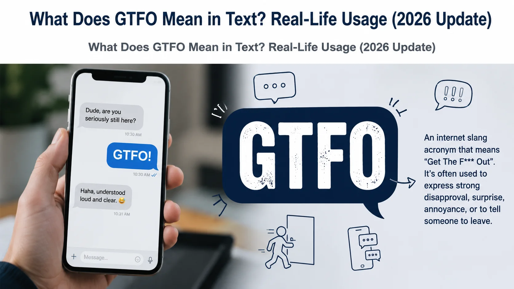 What Does GTFO Mean in Text? Real-Life Usage