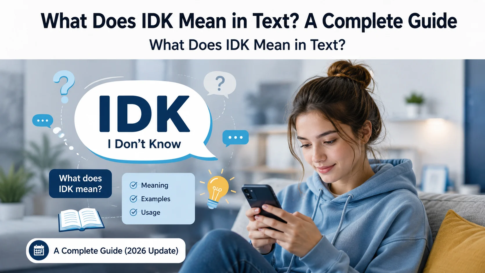 What Does IDK Mean in Text?