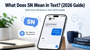 What Does SN Mean in Text? (2026 Guide)