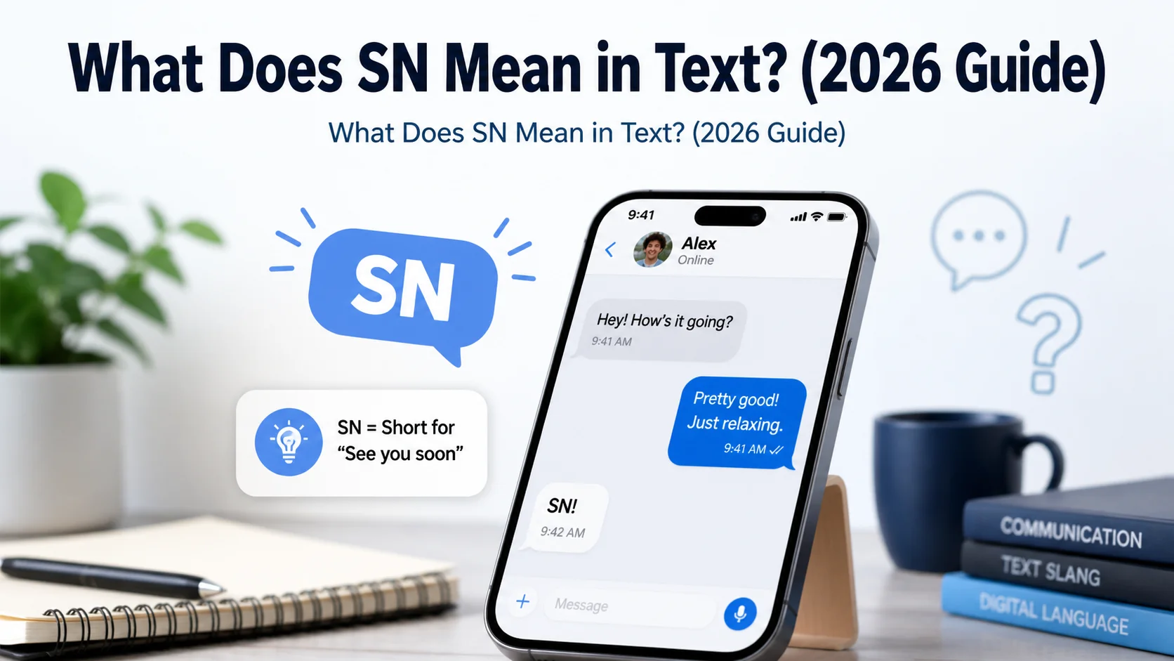 What Does SN Mean in Text? (2026 Guide)