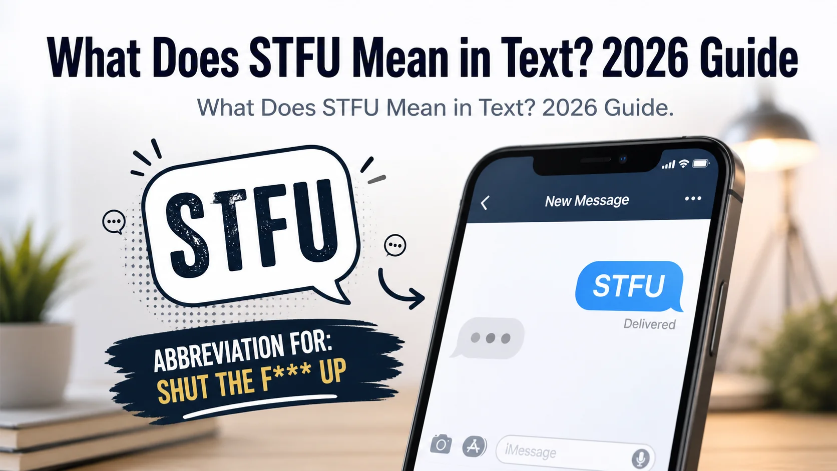 What Does STFU Mean in Text?