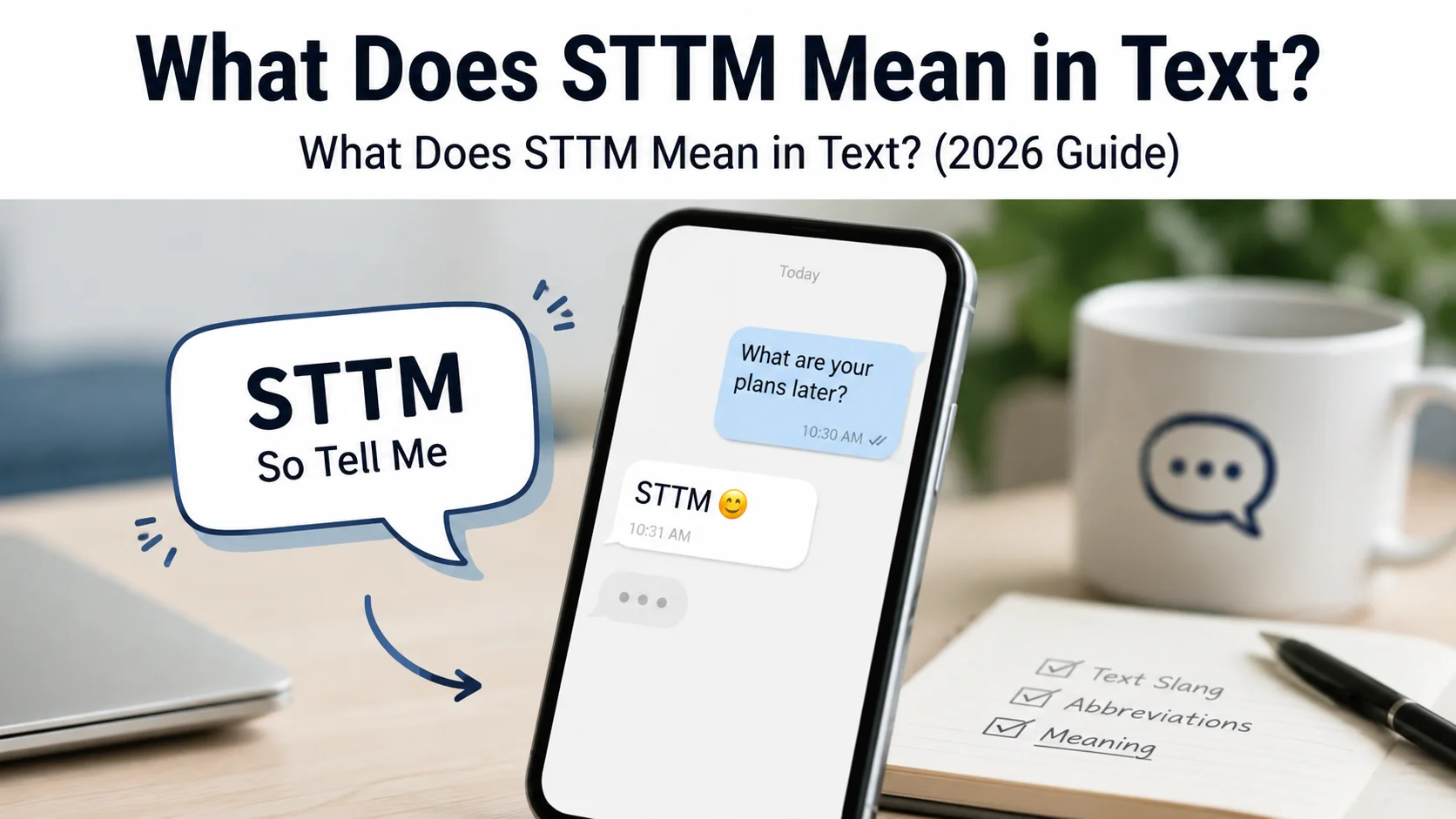 What Does STTM Mean in Text?