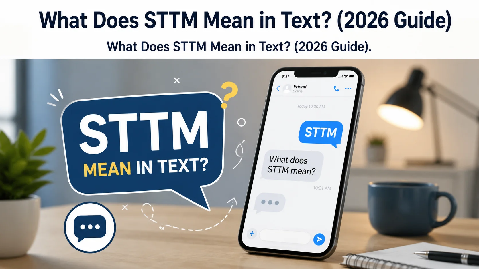 What Does STTM Mean in Text?